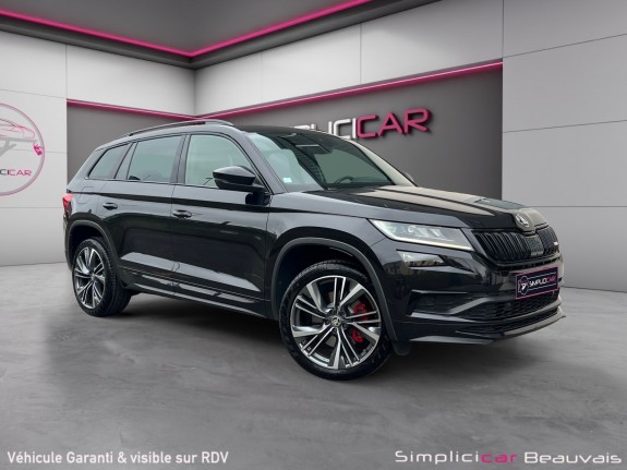 Skoda kodiaq 2.0 bi-tdi 240 rs dsg 4x4 5pl rs occasion parc voitures beauvais simplicicar simplicibike france