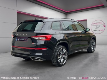 Skoda kodiaq 2.0 bi-tdi 240 rs dsg 4x4 5pl rs occasion parc voitures beauvais simplicicar simplicibike france