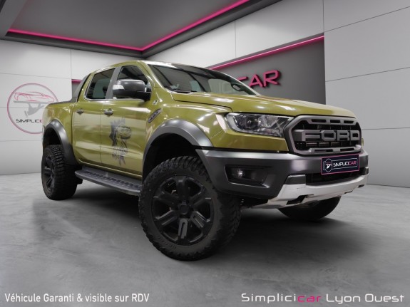 Ford ranger double cabine 2.0 ecoblue 213 bv10 raptor - garantie 12 mois - tva recup occasion simplicicar lyon ouest...