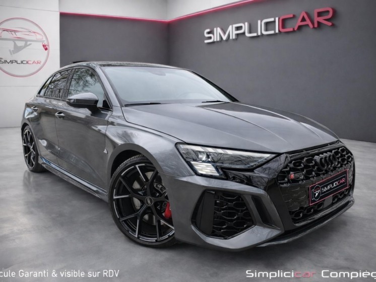 Audi rs3 sportback 2.5 tfsi 400 s tronic 7 quattro -  full  - malus paye - toit ouvrant - suivi audi - faible km - occasion...