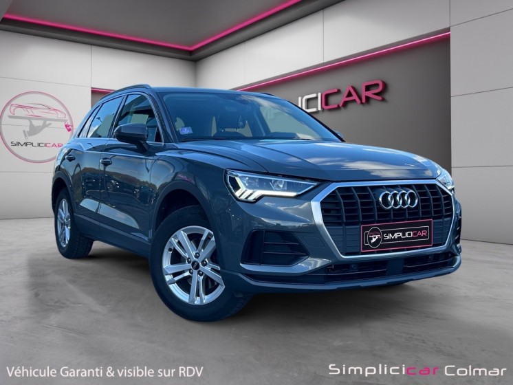 Audi q3 35 tfsi 150 ch s tronic 7 advenced carplay caméra de recul garantie 12 mois occasion simplicicar colmar simplicicar...