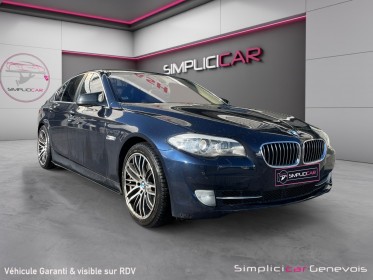 Bmw serie 5 f10 550i 407ch luxe to hud cuir chauffant soft-close caméra garantie 12 mois occasion simplicicar genevois...