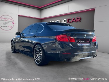 Bmw serie 5 f10 550i 407ch luxe to hud cuir chauffant soft-close caméra garantie 12 mois occasion simplicicar genevois...