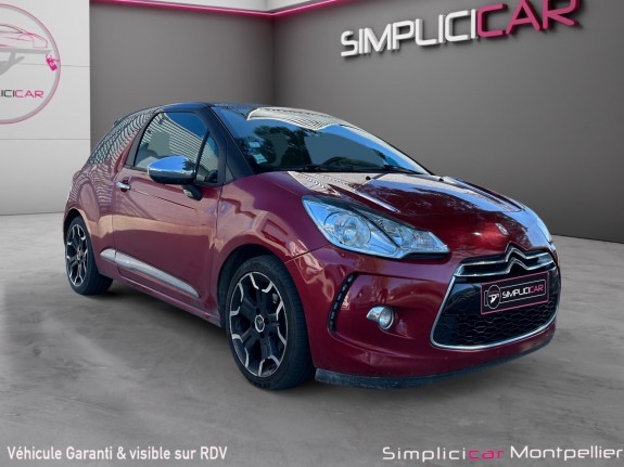 Citroen ds3 e-hdi 115 airdream sport chic garantie 12 mois occasion montpellier (34) simplicicar simplicibike france