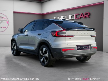 Volvo c40 recharge twin awd 408ch 1edt plus - entretien volvo - full options - garantie 12 mois occasion simplicicar brest...