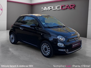 Fiat 500 my17 0.9 85 ch twinair ss dualogic lounge toit panoramique carplay radar de recul occasion paris 17ème (75)(porte...