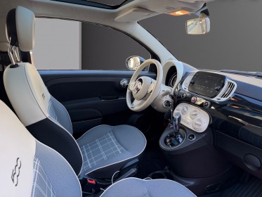 Fiat 500 my17 0.9 85 ch twinair ss dualogic lounge toit panoramique carplay radar de recul occasion paris 17ème (75)(porte...