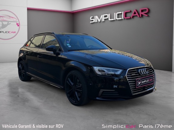 Audi a3 sportback 40 e-tron 204 s tronic 6 s-line phase 2  full black garantie 12 mois occasion paris 17ème (75)(porte...