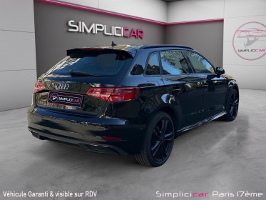 Audi a3 sportback 40 e-tron 204 s tronic 6 s-line phase 2  full black garantie 12 mois occasion paris 17ème (75)(porte...
