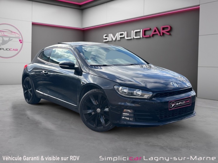 Volkswagen scirocco 2.0 tdi 184 sportline dsg6 - toit ouvrant - caméra - sièges electriques / chauffants occasion...