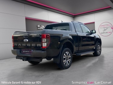 Ford ranger super cabine 2.0 ecoblue 213 bv10 wildtrak tva recuperable garantie 12 mois occasion simplicicar toulon ouest...