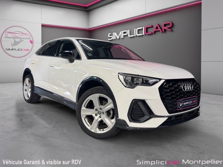 Audi q3 sportback 35 tfsi 150 ch camera carplay garantie 12 mois occasion montpellier (34) simplicicar simplicibike france
