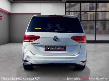 Volkswagen touran 110 carat dsg7 hayon electrique première main suivi volkswagen garantie 12 mois occasion montpellier (34)...