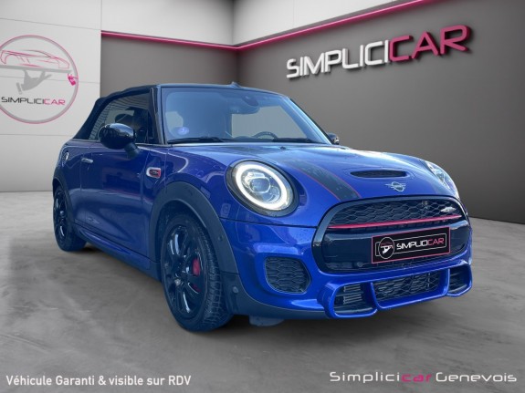 Mini cooper cabriolet jcw 231ch hud caméra gps cuir alcantara garantie 12 mois occasion simplicicar genevois simplicicar...
