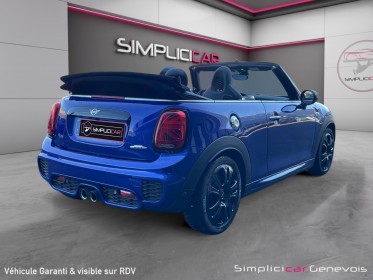 Mini cooper cabriolet jcw 231ch hud caméra gps cuir alcantara garantie 12 mois occasion simplicicar genevois simplicicar...