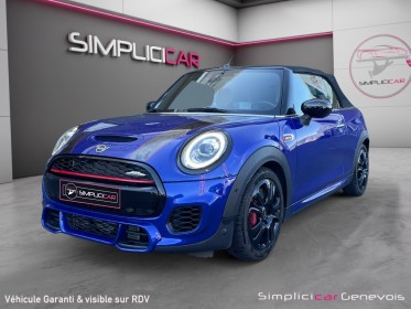 Mini cooper cabriolet jcw 231ch hud caméra gps cuir alcantara garantie 12 mois occasion simplicicar genevois simplicicar...