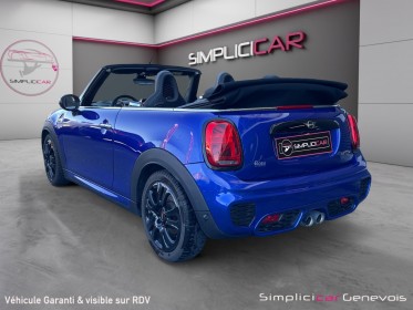 Mini cooper cabriolet jcw 231ch hud caméra gps cuir alcantara garantie 12 mois occasion simplicicar genevois simplicicar...