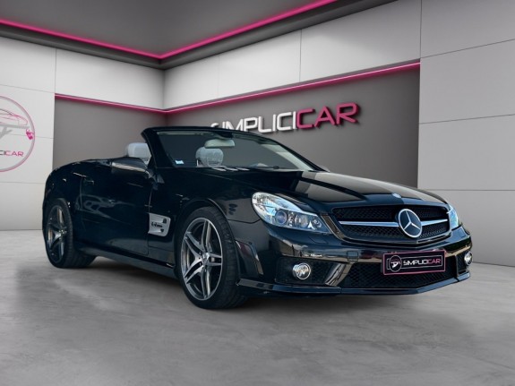 Mercedes classe sl roadster 63 amg pack performance amg carbone complet toit vitré ventilés chauffants massants occasion...