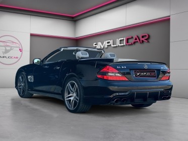 Mercedes classe sl roadster 63 amg pack performance amg carbone complet toit vitré ventilés chauffants massants occasion...