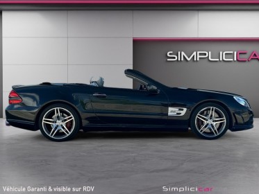 Mercedes classe sl roadster 63 amg pack performance amg carbone complet toit vitré ventilés chauffants massants occasion...