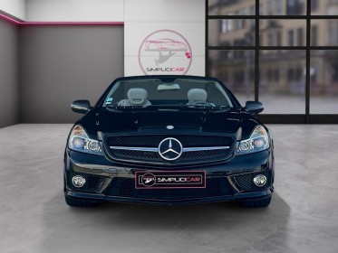 Mercedes classe sl roadster 63 amg pack performance amg carbone complet toit vitré ventilés chauffants massants occasion...