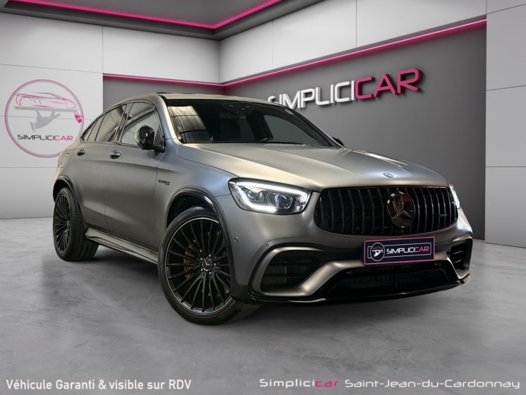 Mercedes glc coupe 63 s amg 9g-mct speedshift amg 4matic gris mat origine freins ceramiques garantie constructeur occasion...