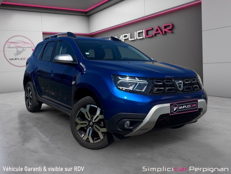 Dacia duster blue dci 115 4x2 prestige  1er main suivi complet caméra 360° garantie 12 mois occasion simplicicar perpignan ...