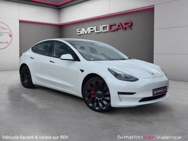 Tesla model 3 performance awd modèle 2023 avec tva hayon elec batterie garantie jusqu'en 2030 occasion simplicicar valence -...