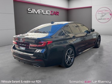 Bmw serie 5 g30 lci 520d twinpower turbo 190 ch bva8 m sport carbon schwarz sièges chauffants garantie 12 mois occasion...