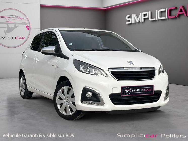 Peugeot 108 style ethanol 1.0 vti 2eme main carplay limitateur climatisation garantie 12 mois occasion simplicicar poitiers...