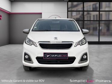Peugeot 108 style ethanol 1.0 vti 2eme main carplay limitateur climatisation garantie 12 mois occasion simplicicar poitiers...