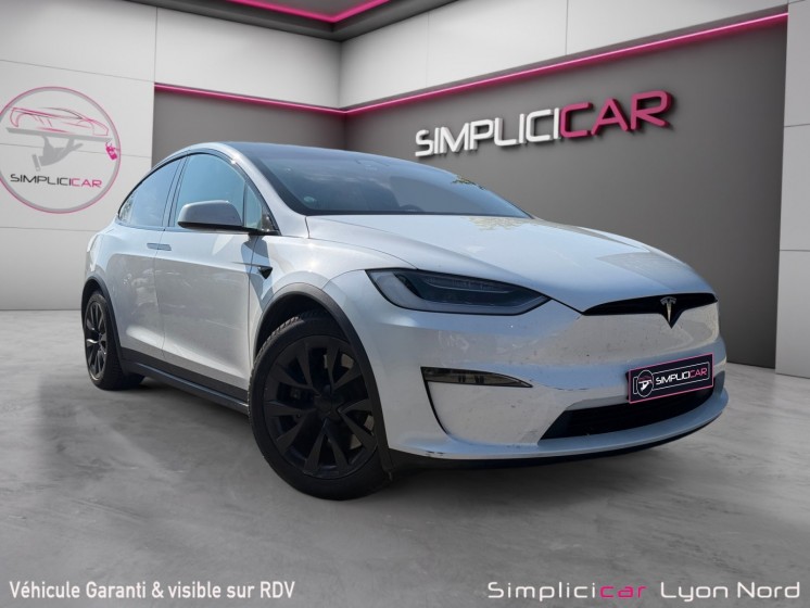 Tesla model x tesla model x dual-motor awd garantie tesla 2032 garantie 12 mois carrosserie refaite occasion simplicicar lyon...