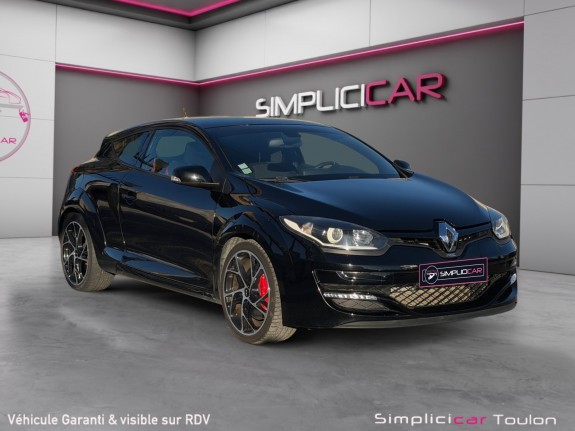 Renault megane iii coupe 2.0 16v 275cv ss rs - suivi entretien - rs monitor - châssis cup  - garantie occasion simplicicar...