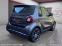 Smart fortwo cabrio cabriolet 109 ch  brabus xclusive- capote grise-sieges en cuir chauffant-jbl-camera et bip de recul...