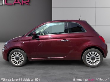 Fiat 500 1.2 69ch eco pack lounge, entretien fiat, toit panoramique, radar ar, garantie 12 mois. occasion simplicicar...