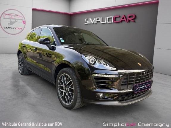 Porsche macan diesel 3.0 v6 258 ch s pdk-cuir complet-suspension pneumatique-pack memoire-sieges volant chauffant-jantes...