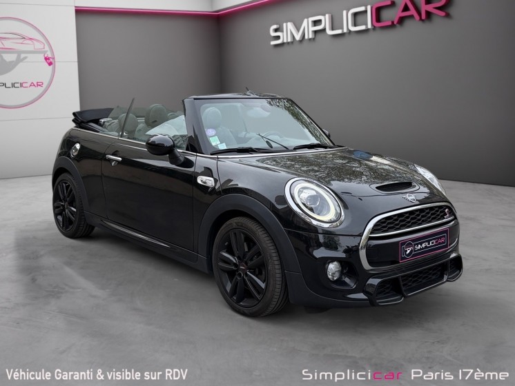 Mini cabriolet f57 lci cooper s 192 ch bva7 finition john cooper works radar de recul garantie 12 mois occasion paris 17ème...