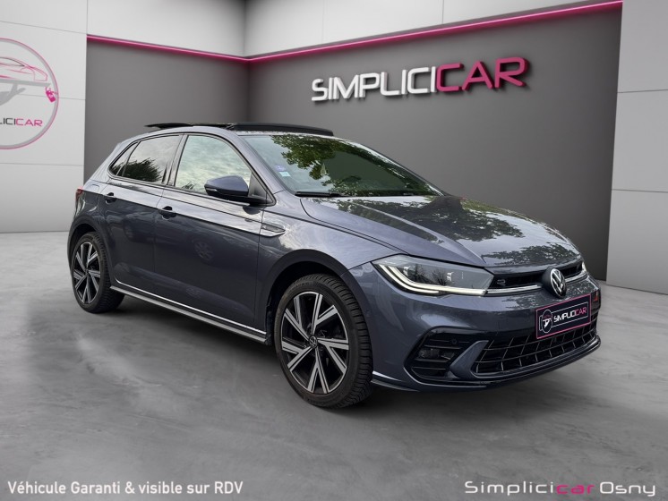 Volkswagen polo r-line 1.0 tsi 110 ss dsg7 / toit ouvrant / garantie 12 mois occasion osny simplicicar simplicibike france
