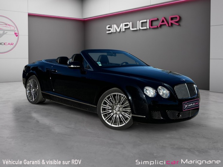 Bentley continental gtcspeed 6.0 w12 610 speed cabriolet sieges massants chauffants / telephone / suspensions occasion...