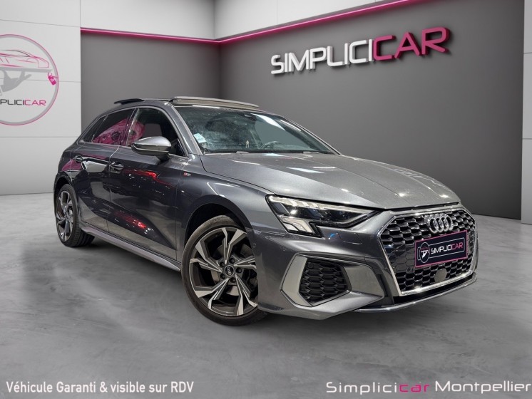 Audi a3 sportback 35 tfsi mild hybrid 150 s tronic 7 s line toit ouvrant garantie 12 mois occasion montpellier (34)...
