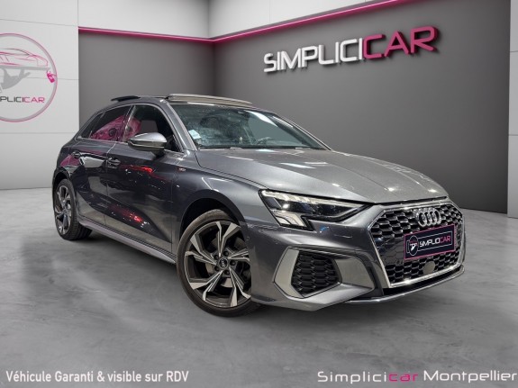 Audi a3 sportback 35 tfsi mild hybrid 150 s tronic 7 s line toit ouvrant garantie 12 mois occasion montpellier (34)...