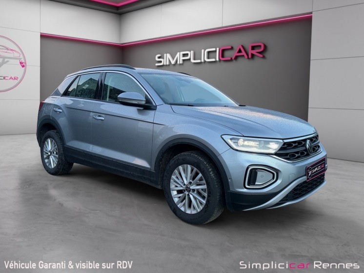 Volkswagen t-roc life 1.0 tsi 110ch bvm6 - caméra de recul - carplay - entretien vw occasion simplicicar rennes simplicicar...