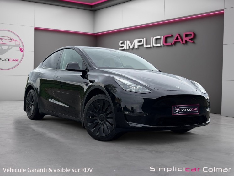 Tesla model y grande autonomie dual motor attelage amovible to pompe a chaleur garantie 12 mois occasion simplicicar colmar...