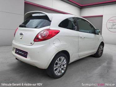 Ford ka 1.2 69 titanium / toit pano / radars / garantie occasion  simplicicar nice - pfvauto simplicicar simplicibike france
