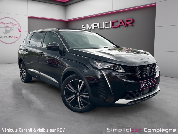 Peugeot 5008 gt diesel 130ch eat8 - full - faible km - premiere main - occasion simplicicar compiegne simplicicar...