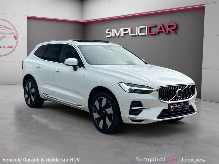 Volvo xc60 t6 recharge awd 253 ch  145 ch geartronic 8 ultimate style chrome garantie 12 mois occasion barberey simplicicar...