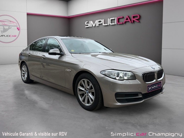 Bmw serie 5 f10 lci 520d 190 ch lounge - toit ouvrant - cuir - sièges electrique occasion champigny-sur-marne (94)...