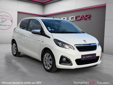 Peugeot 108 1.0 vti 72cv bvm5 style - climatisation - suivi entretien - garantie occasion simplicicar toulon est simplicicar...