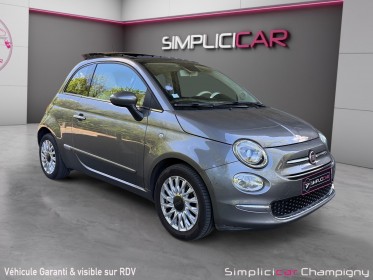 Fiat 500 serie 6 euro 6d 1.2 69 ch pack lounge - toit ouvrant - apple carplay occasion champigny-sur-marne (94) simplicicar...