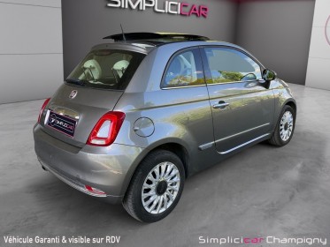 Fiat 500 serie 6 euro 6d 1.2 69 ch pack lounge - toit ouvrant - apple carplay occasion champigny-sur-marne (94) simplicicar...